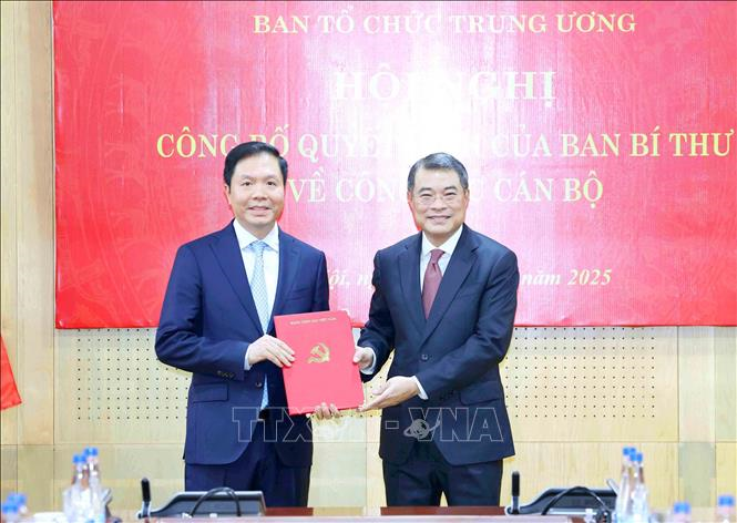 Ban Tổ chức Trung ương tổ chức Hội nghị công bố quyết định của Ban Bí thư về công tác cán bộ